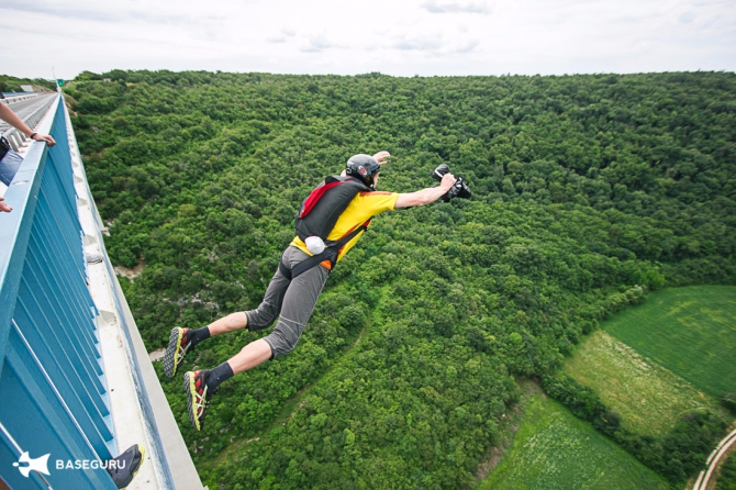 Обучение бейсджампингу в Хорватии на мосту Лимска Драга (BASE, basejumping, baseguru, хорватия)