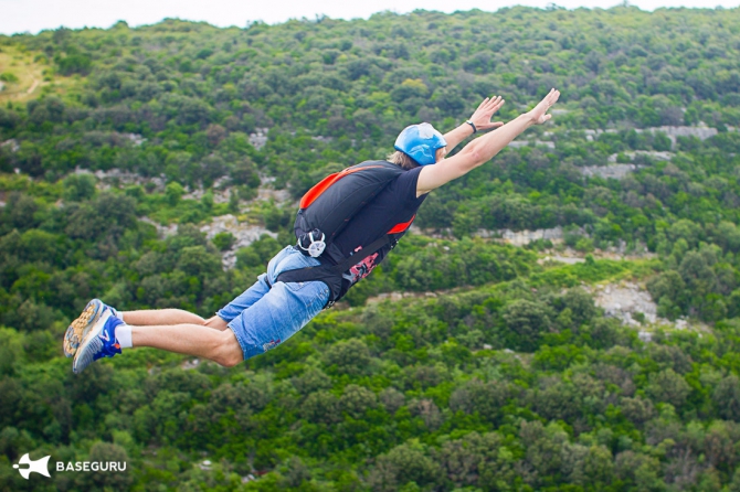 Обучение бейсджампингу в Хорватии на мосту Лимска Драга (BASE, basejumping, baseguru, хорватия)