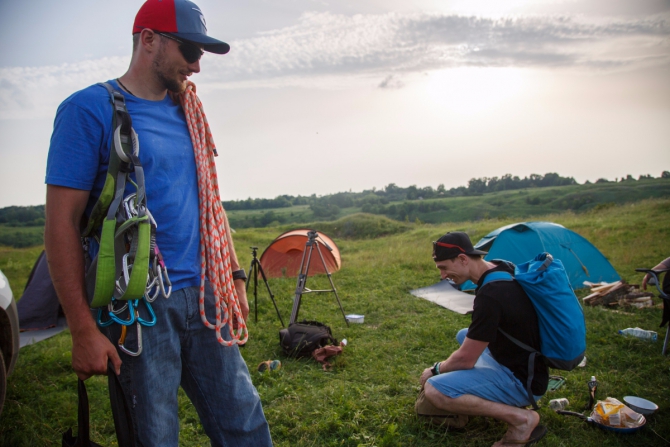 Risk Weekend. Стас Поплавский и Артём Трифонов на Ворголе (Скалолазание, скалолазание, скалы, Воргольские скалы, школа риска, интервью, артем трифонов)
