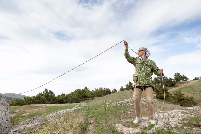Хайлайн за 7 дней. (Слэклайн, слэклайн, горы, крым, slackline, highline, slacklabs)