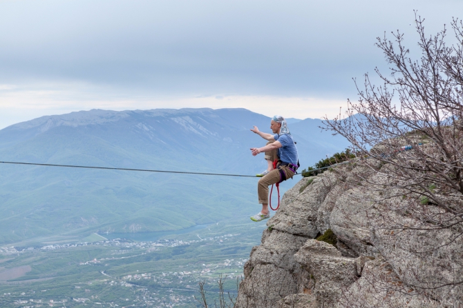 Хайлайн за 7 дней. (Слэклайн, слэклайн, горы, крым, slackline, highline, slacklabs)