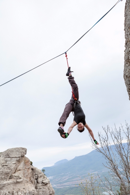 Хайлайн за 7 дней. (Слэклайн, слэклайн, горы, крым, slackline, highline, slacklabs)