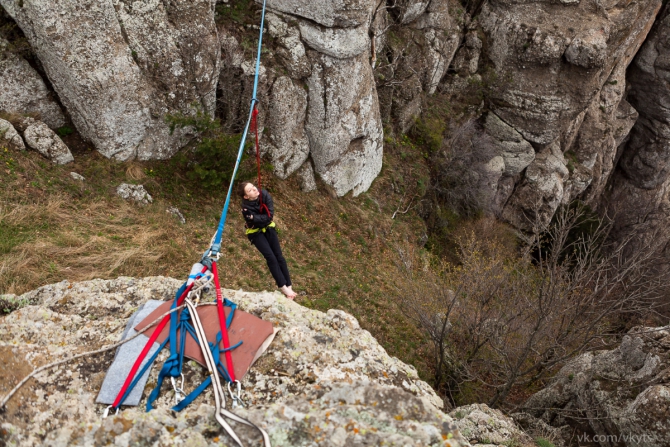 Хайлайн за 7 дней. (Слэклайн, слэклайн, горы, крым, slackline, highline, slacklabs)