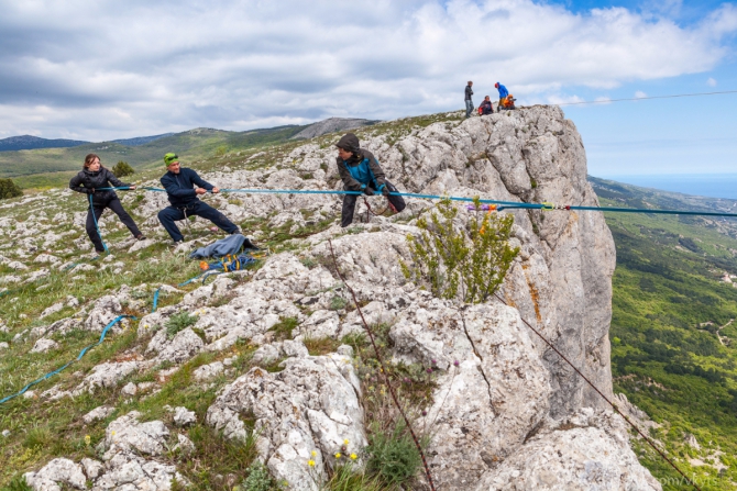 Хайлайн за 7 дней. (Слэклайн, слэклайн, горы, крым, slackline, highline, slacklabs)