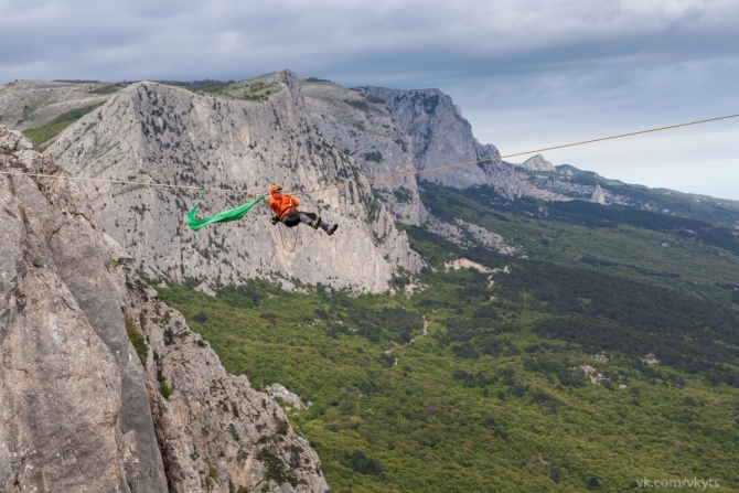 Хайлайн за 7 дней. (Слэклайн, слэклайн, горы, крым, slackline, highline, slacklabs)