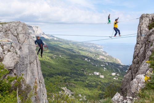 Хайлайн за 7 дней. (Слэклайн, слэклайн, горы, крым, slackline, highline, slacklabs)