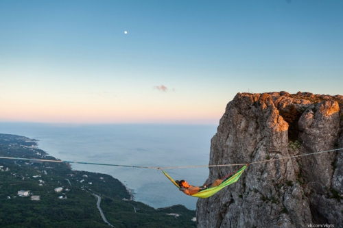 Хайлайн за 7 дней. (Слэклайн, слэклайн, горы, крым, slackline, highline, slacklabs)