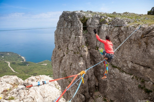 Хайлайн за 7 дней. (Слэклайн, слэклайн, горы, крым, slackline, highline, slacklabs)