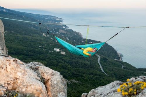 Хайлайн за 7 дней. (Слэклайн, слэклайн, горы, крым, slackline, highline, slacklabs)