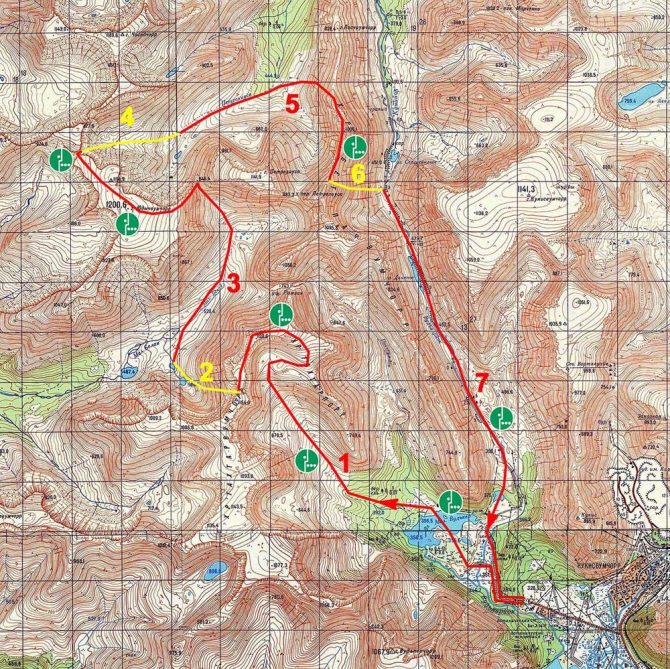 Cкитур-маршрут "Хибинский марафон" (Ски-тур, скитур, ски-альпинизм, хибины)