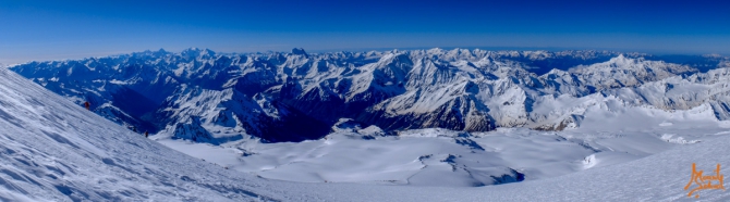 Эльбрус - вверх и вниз на лыжах (Альпинизм, эльбтус, скитур, трек, веденин)