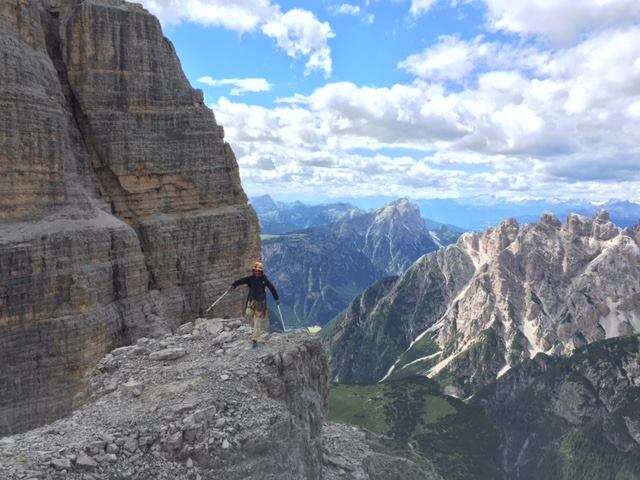 Урко Кармона Барандиаран на Тре-Чиме-ди-Лаваредо (Альпинизм, горы, параальпинизм, доломиты, комичи)