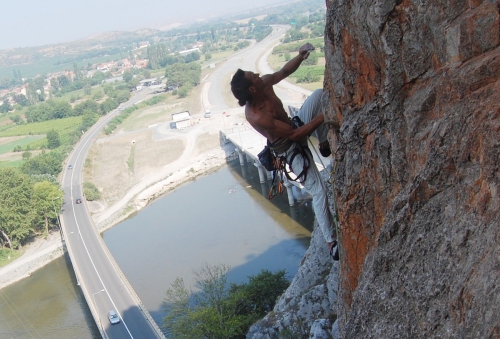 Утреннее ;-, Скалолазание, Kleno, macedonia, rock for everybody, rock land camp, demir kapija)