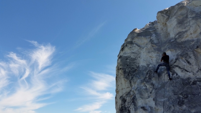 Сторожевые. Меловой массив, альпинисты и атомный реактор ВВЭР-440 в одном селфи. (Альпинизм)