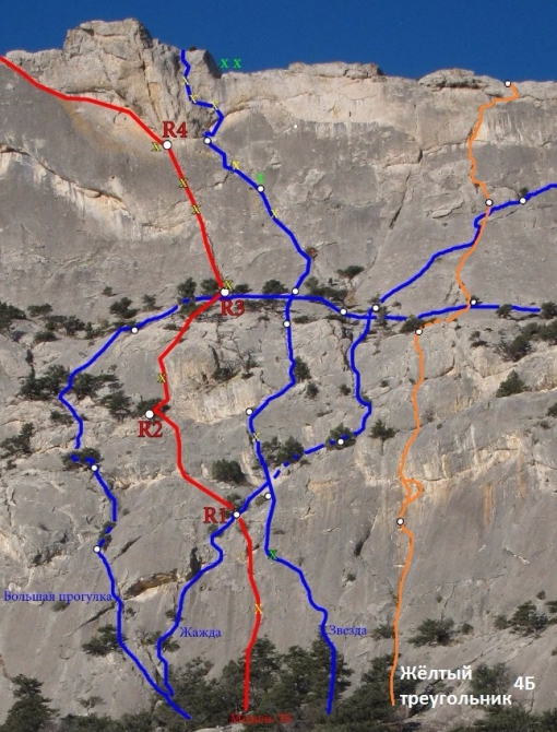 Ещё один маршрут на Соколе (Альпинизм, альпинизм в крыму, 4б)