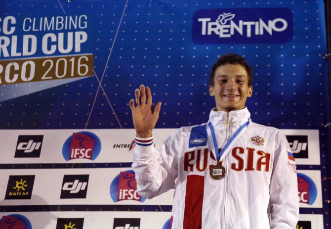Бронза у Факирьянова. Дима, поздравляем! (Скалолазание, италия, события, arco rock legends, rock master, крутые, скалолазание, соревнования, дима факирьянов, трудность, кубок мира)