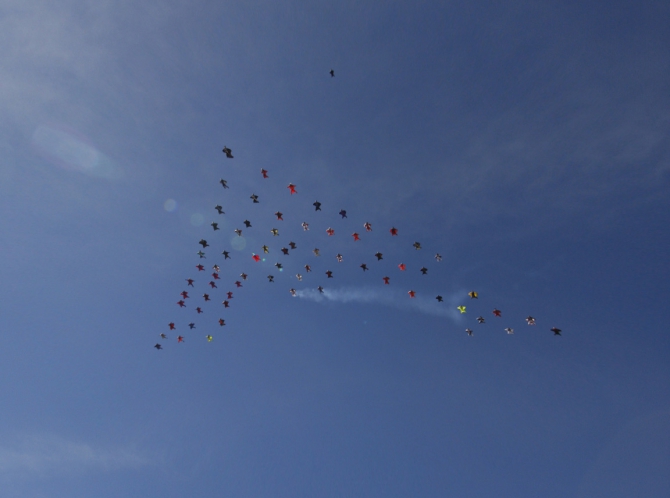 Самая большая Стая... (Воздух, wingsuit, world record)
