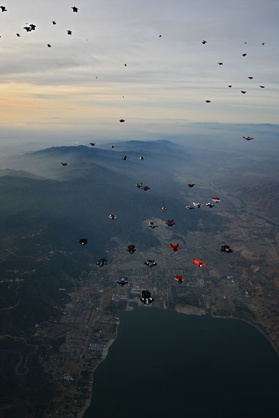 Самая большая Стая... (Воздух, wingsuit, world record)