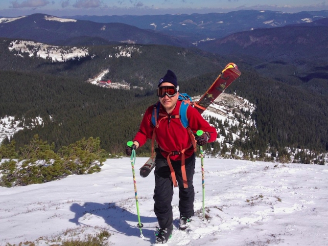 Говерла на день смеха. (Ски-тур, скитур, карпаты, Брескул, Пожежевская)