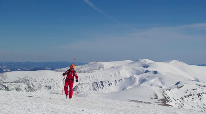 Говерла на день смеха. (Ски-тур, скитур, карпаты, Брескул, Пожежевская)