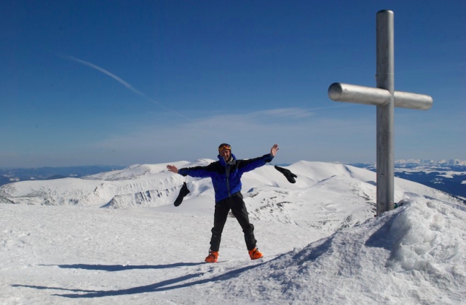 Говерла на день смеха. (Ски-тур, скитур, карпаты, Брескул, Пожежевская)