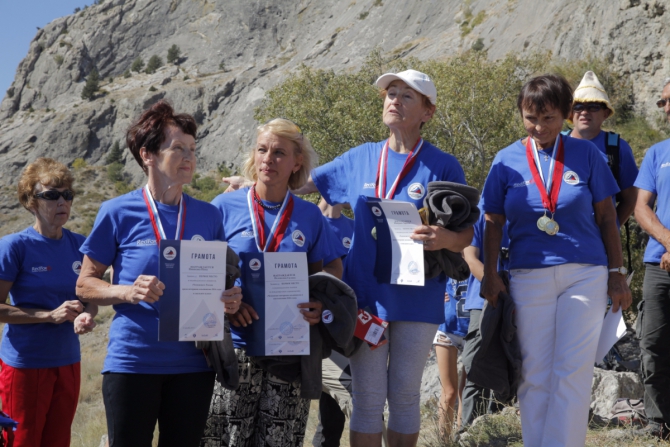 «Чемпионат ветеранов альпинизма и скалолазания» и первый «Чемпионат России среди ветеранов в скальном классе» в Судаке. Крым.