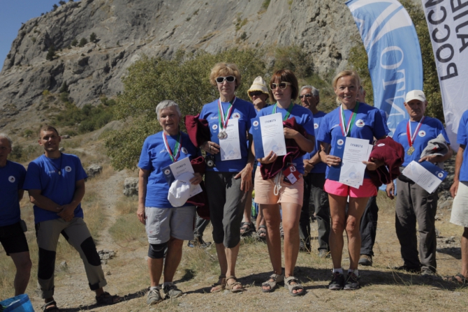 «Чемпионат ветеранов альпинизма и скалолазания» и первый «Чемпионат России среди ветеранов в скальном классе» в Судаке. Крым.