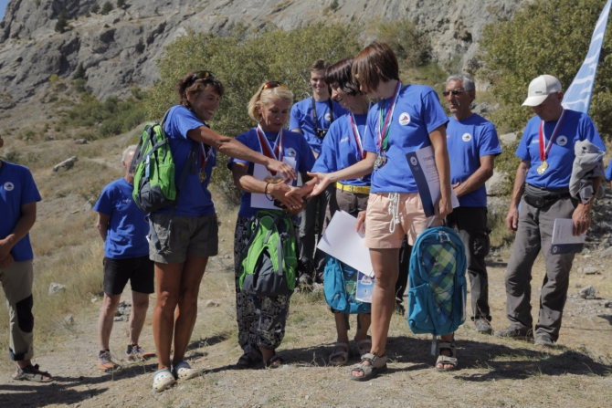 «Чемпионат ветеранов альпинизма и скалолазания» и первый «Чемпионат России среди ветеранов в скальном классе» в Судаке. Крым.