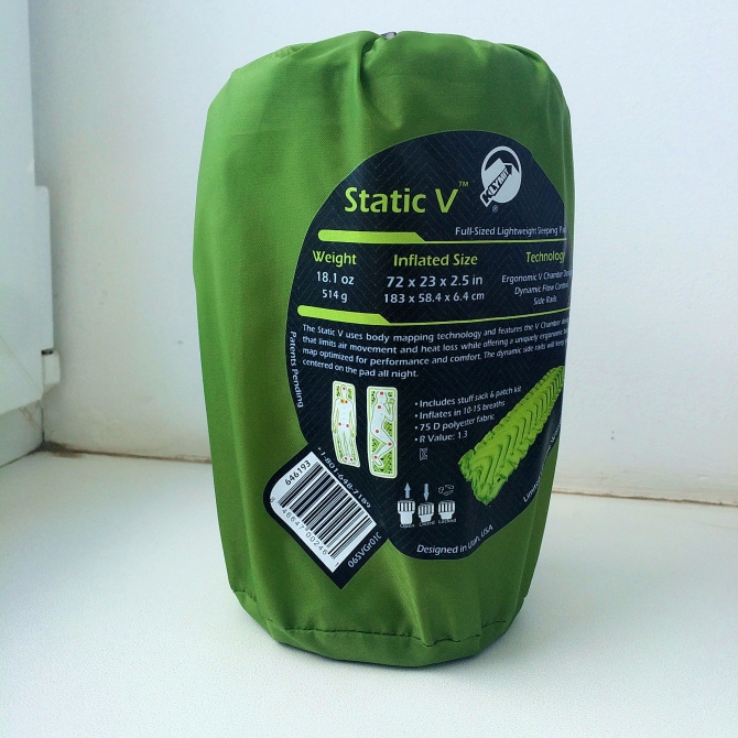 Впечатления от коврика Klymit Static V (Альпинизм, тест-команда риска)