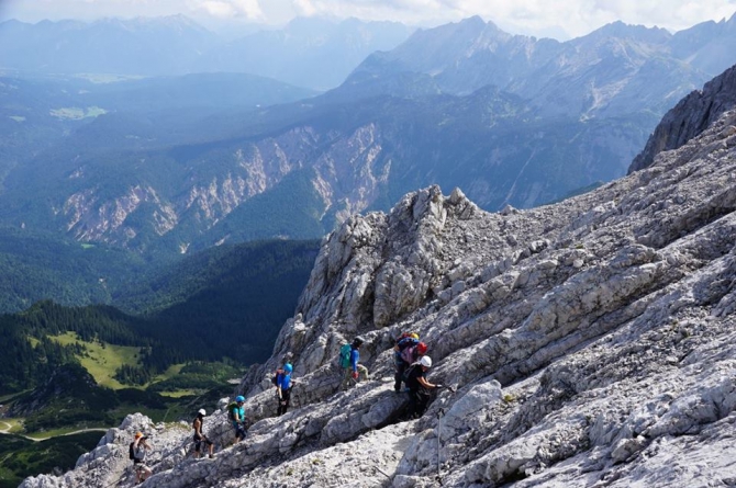 Альпшпитце - одна из самых красивых виа феррат в Баварских Альпах. (Альпинизм)