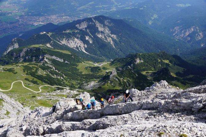 Альпшпитце - одна из самых красивых виа феррат в Баварских Альпах. (Альпинизм)