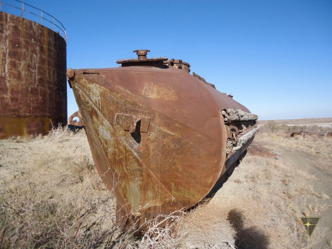 Добро пожаловать на остров Возрождения! (Часть 2. Полигон "Бархан": Аральск-7 и ПНИЛ-52, Туризм, Аральское море, полигон Бархан)