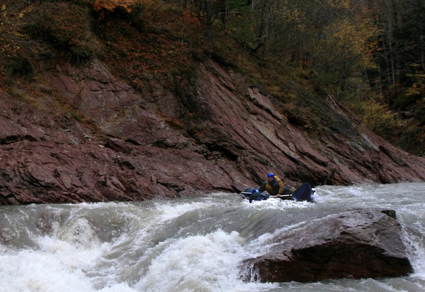 2016 ноябрь Кавказ - Большая Лаба и Белая - Клуб Новый Бродяга (Вода, осень, катамаран)