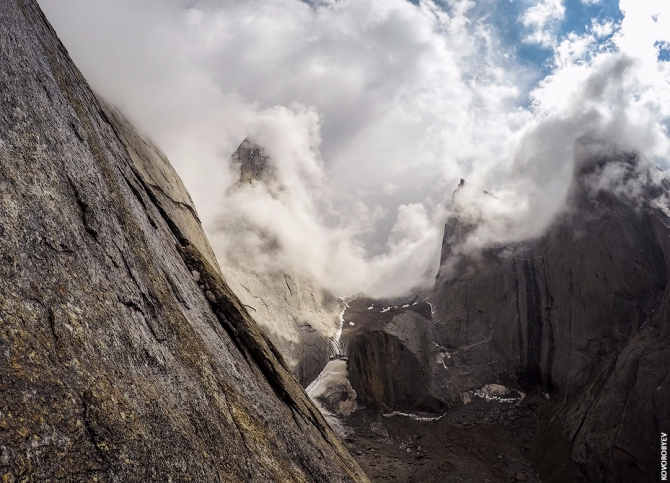 на Кыркчилту по Дэви (2-е прохождение, Альпинизм, каравшин, 6б, питер)
