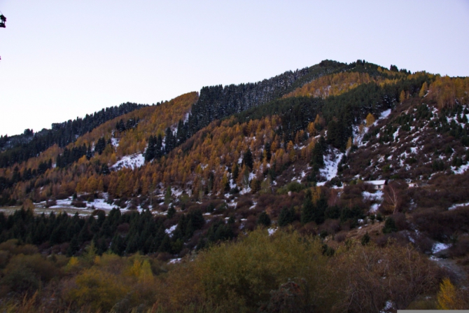 Зимний горный велосезон (киргизия, каракол, зима)