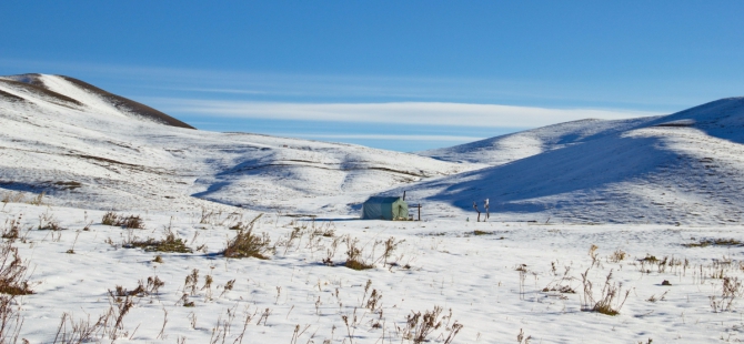 Зимний горный велосезон (киргизия, каракол, зима)