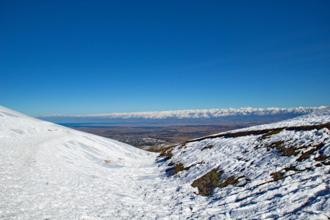 Зимний горный велосезон (киргизия, каракол, зима)