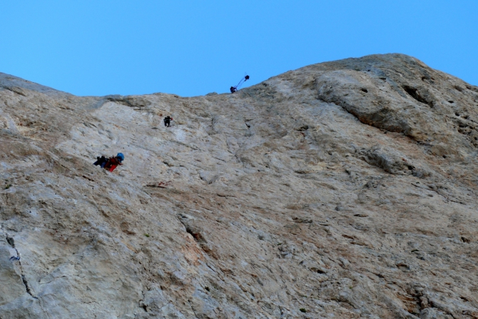 Naranjo de Bulnes. Pilar del Cantabrico.Часть 2. (Альпинизм, альпинизм, новости, отчет, испания, девушки, чибиток, коптева, петрова)