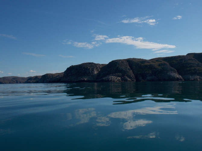 Поморский берег. (Вода, морской каякинг, кольский полуостров, баренцево море)