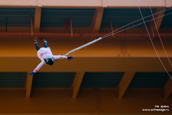 Роуп-джампинг на Чертовом мосту под Калининградом (фото и видео отчет, Ropejumping, хеллоуин, экстрим, роупджампинг, прыжки с веревкой)