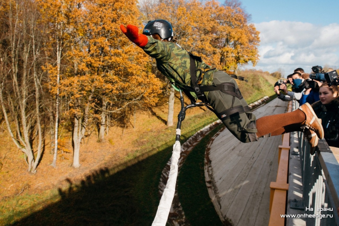 Роуп-джампинг на Чертовом мосту под Калининградом (фото и видео отчет, Ropejumping, хеллоуин, экстрим, роупджампинг, прыжки с веревкой)