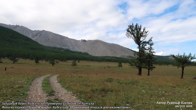 День 15. «Конец автомобильной дороги. Понедельник день тяжёлый. Встреча с медведем». (Путешествия, Рудольф Кавчик, хубсугул, пешком, монголия, вокруг, маршрут, описание)