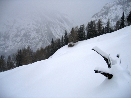 Валь Ферре: По снегу смело мы идем, в рай, наверно, попадем! (Снегоступинг, курмайор, снегоступы, зима, италия, долина аосты)