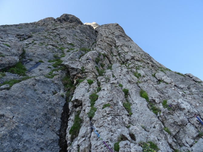 Давно забытые, но такие интересные альпинистские маршруты. Маршрут 5а к.т. в.Гайкомд (Гиреч) по юго-западной стене. (Альпинизм, альпинизм, ингушетия, горы, описание)