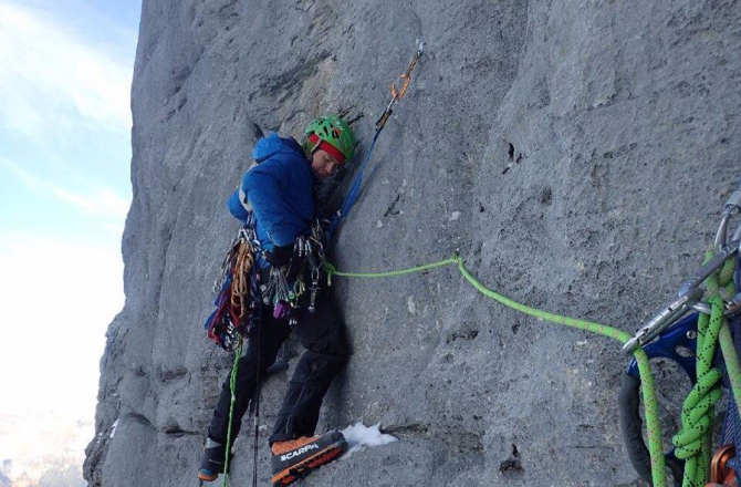 Том Баллард и Марцин Томашевски поднялись на Айгер по новому маршруту (Альпинизм, North Face, первопрохождение)