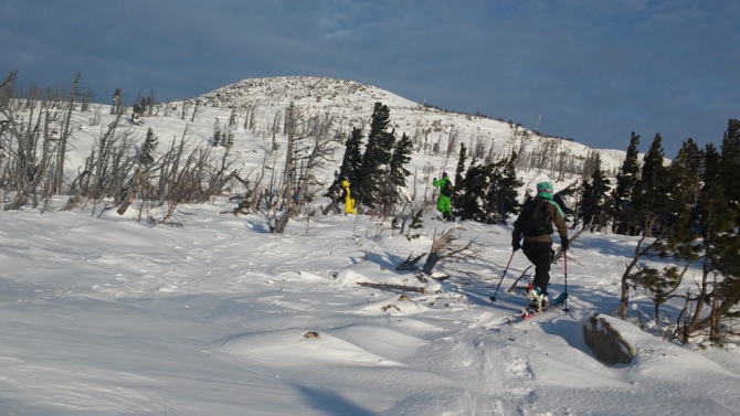 Школа скитура в Шерегеше от местного проекта Sibextreme (Ски-тур)