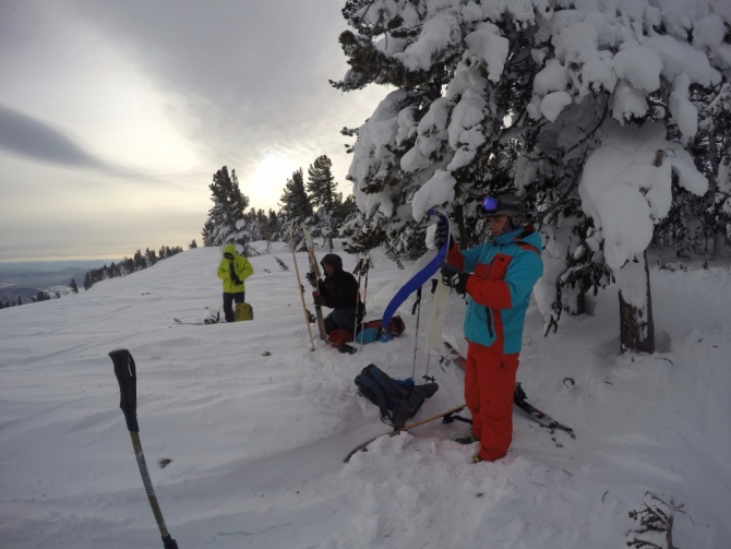 Школа скитура в Шерегеше от местного проекта Sibextreme (Ски-тур)