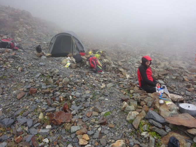 Кармадон. Казбек с севера в сентябре. (Горный туризм)
