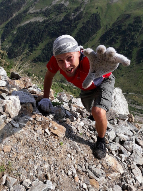 Поход к Муруджинским озёрам (Домбай, Горный туризм, муруджинское озеро, горы, скалы)