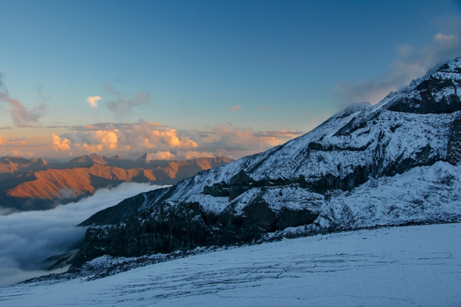 немного фотографий с осеннего Казбека 2016 (Альпинизм)